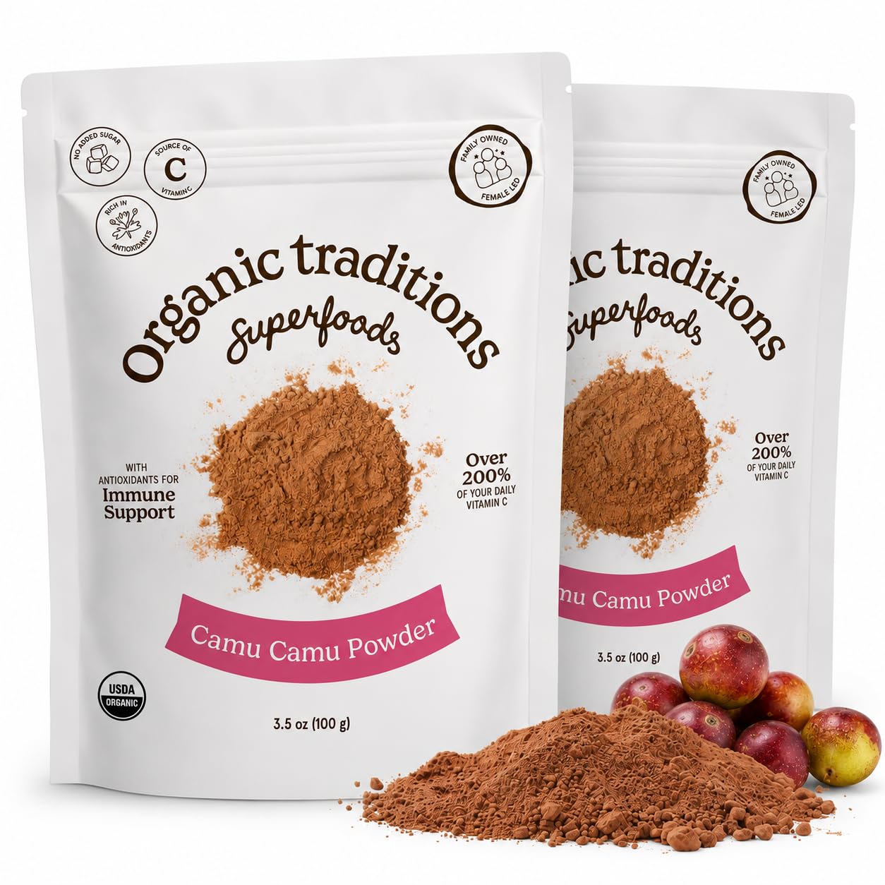 Organic Traditions Camu Camu Powder - Organic Wholefood Vitamin C from Amazon Superfruit, 100g - görsel 8