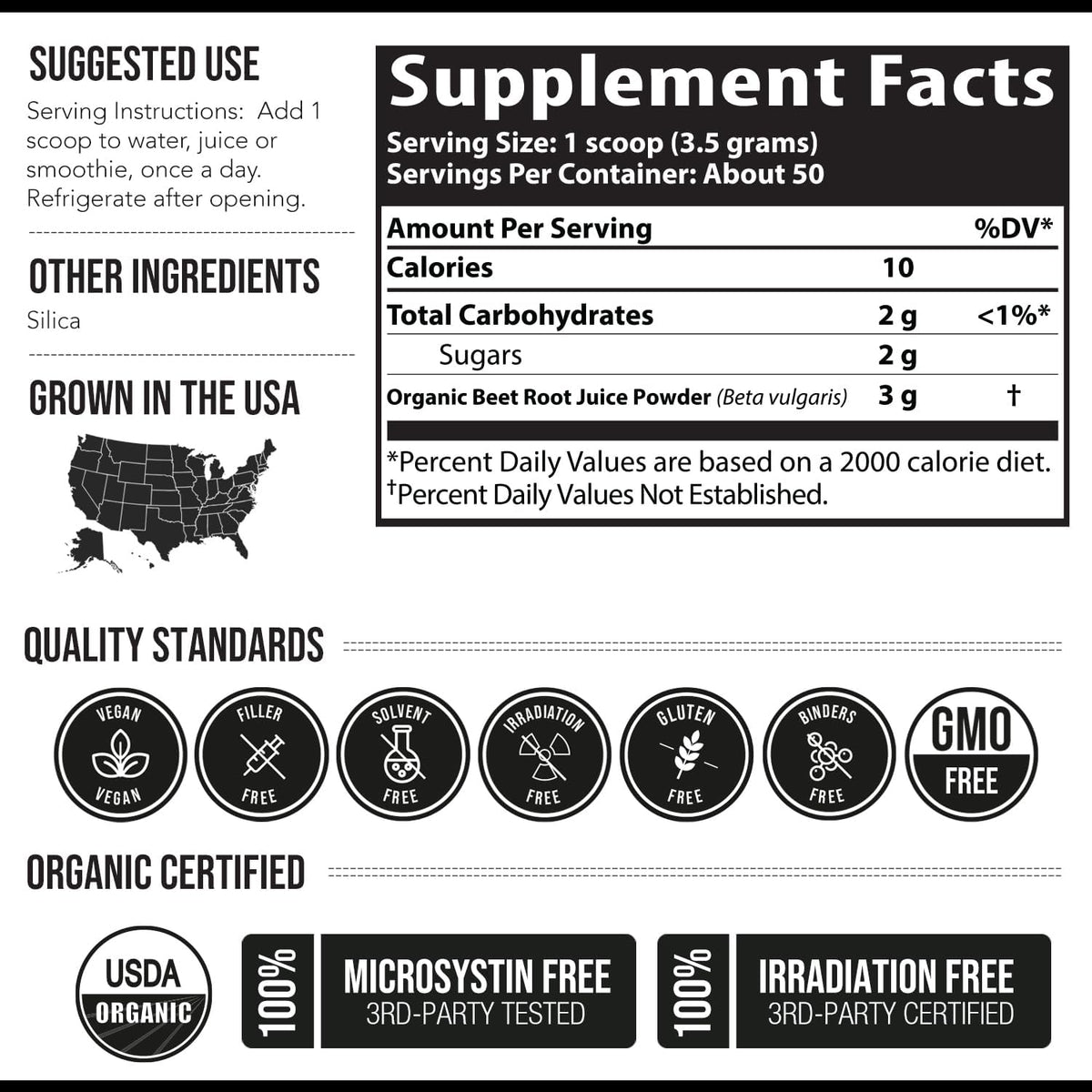 BioBeet Max Strength Beetroot Juice Powder – 20:1 Concentrate, Organic, 50 Servings - görsel 7