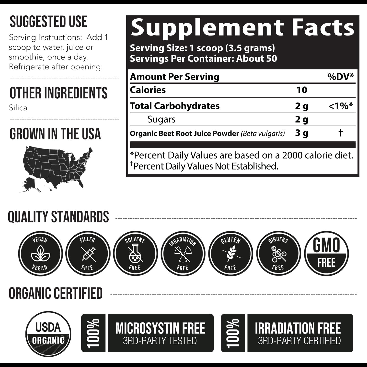 BioBeet Max Strength Beetroot Juice Powder – 20:1 Concentrate, Organic, 50 Servings - görsel 7