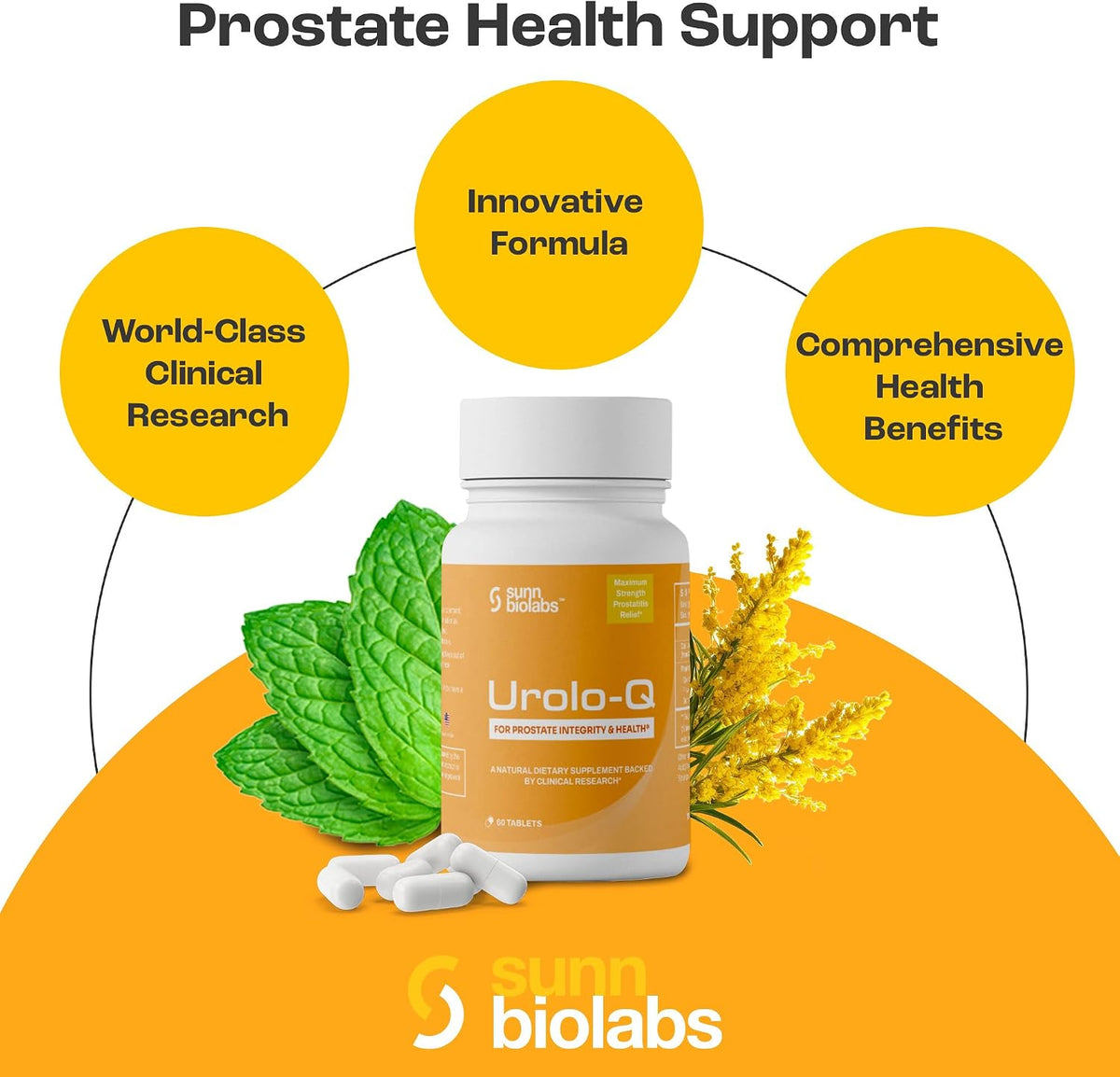 Urolo-Q Extra-Strength Prostate Support - Time-Release Formula with Pollen Extract - görsel 2
