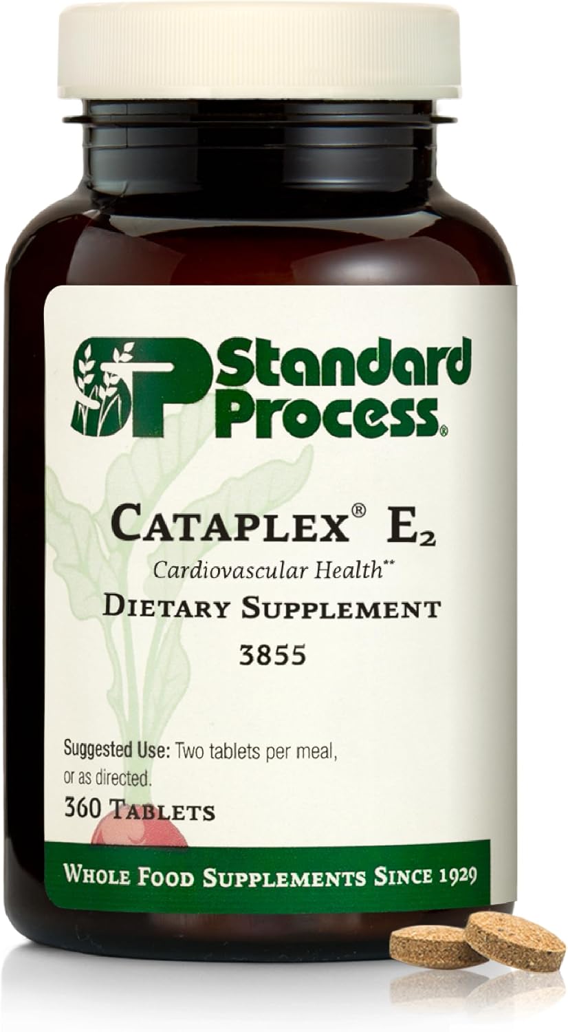 Standard Process Cataplex E2 – Whole Food Heart Food Supplement with Vitamin E & Selenium – 90 Tablets - görsel 1