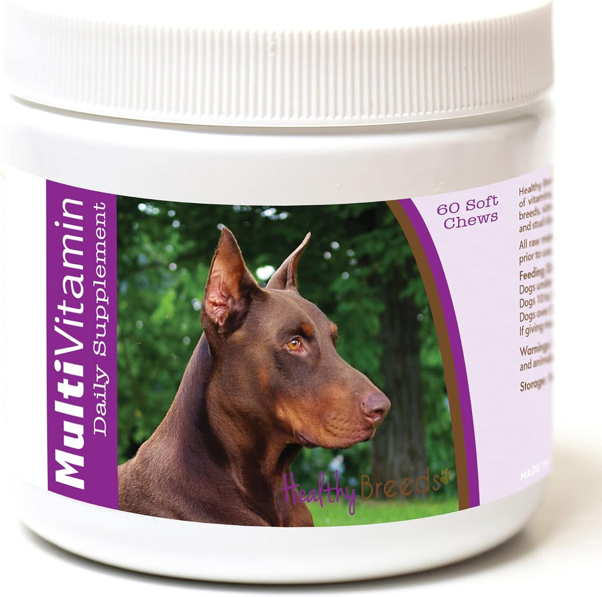 Healthy Breeds Doberman Pinscher Multivitamin Soft Chews (60 Chews) - görsel 1