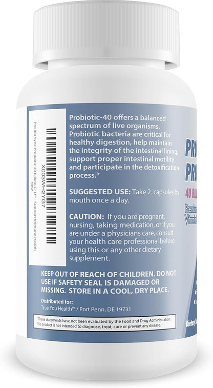 Pro Bio Sync Probiotic 40 Billion CFU – Premium Probiotic Supplement with Immune Support