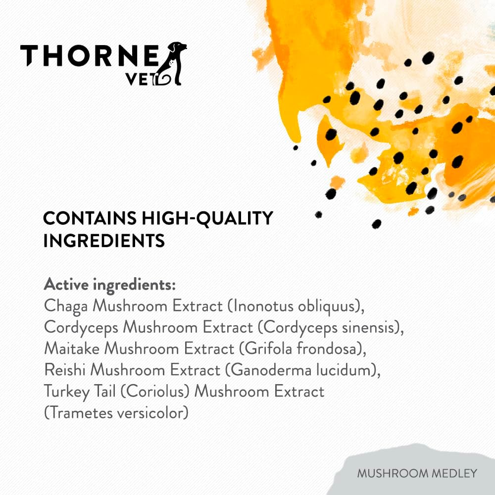 Mushroom Medley for Dogs - Immune Support Plus Antioxidants - with Reishi, Turkey Tail, Cordyceps, Maitake, and Chaga Mushrooms - Support for Dogs with Compromised Immunity - 120 Scoops - görsel 5