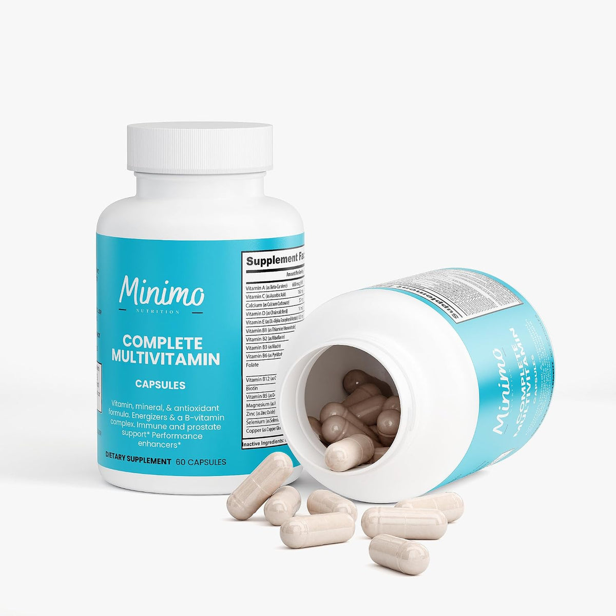 Minimo Nutrition Complete Multivitamin + Immunity Boost - 60 Capsules (30 Servings) - görsel 6