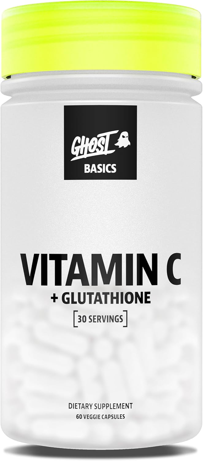 GHOST Basics Vitamin C + Glutathione – 60 Vegetable Capsules - görsel 1