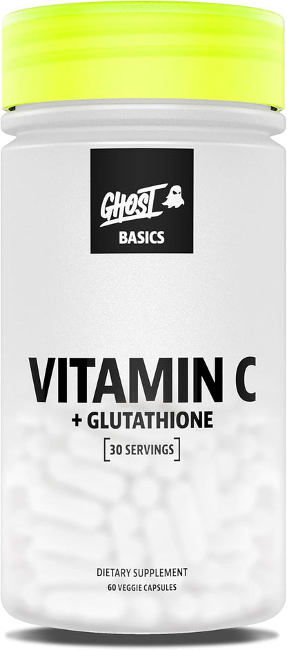 GHOST Basics Vitamin C + Glutathione – 60 Vegetable Capsules