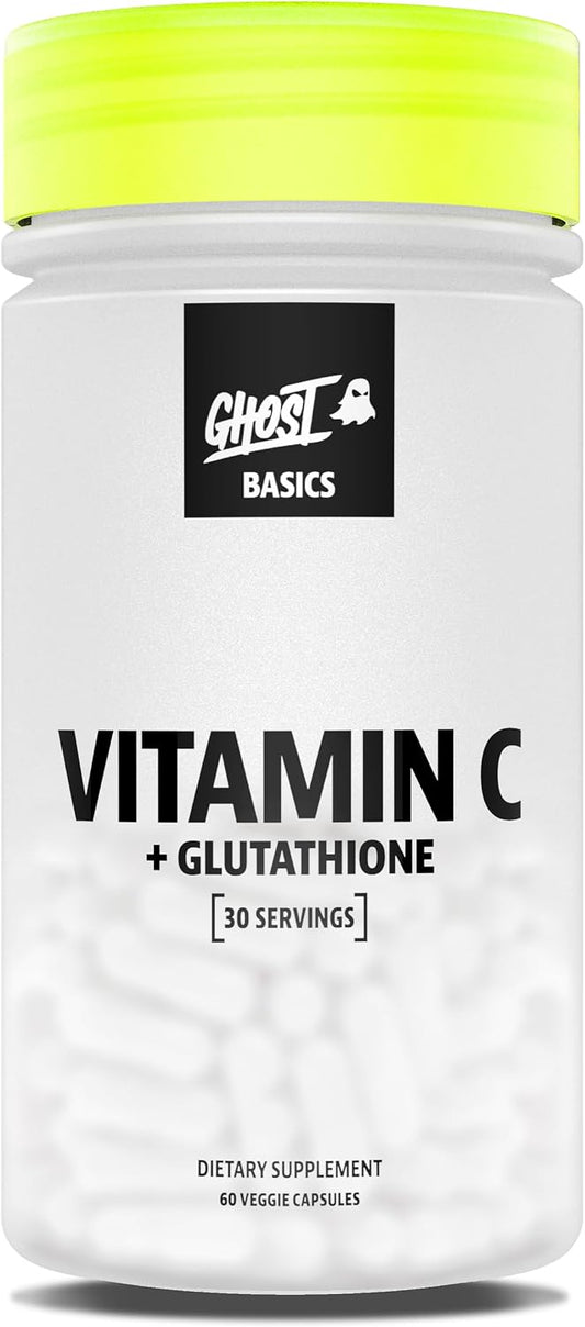 GHOST Basics Vitamin C + Glutathione – 60 Vegetable Capsules