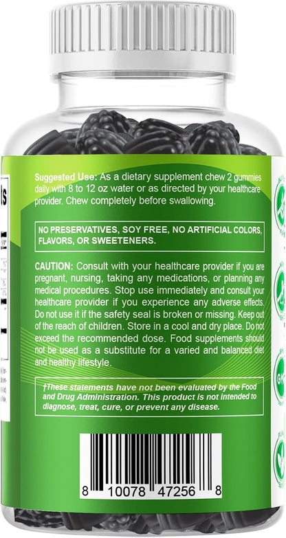 Vitamatic Moringa Gummies – Sugar-Free, Vegan, 200mg Superfood Extract (60 Count)