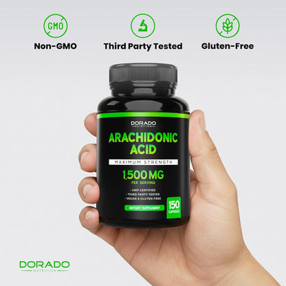Dorado Nutrition Arachidonic Acid Supplement 1500mg, 150 Capsules