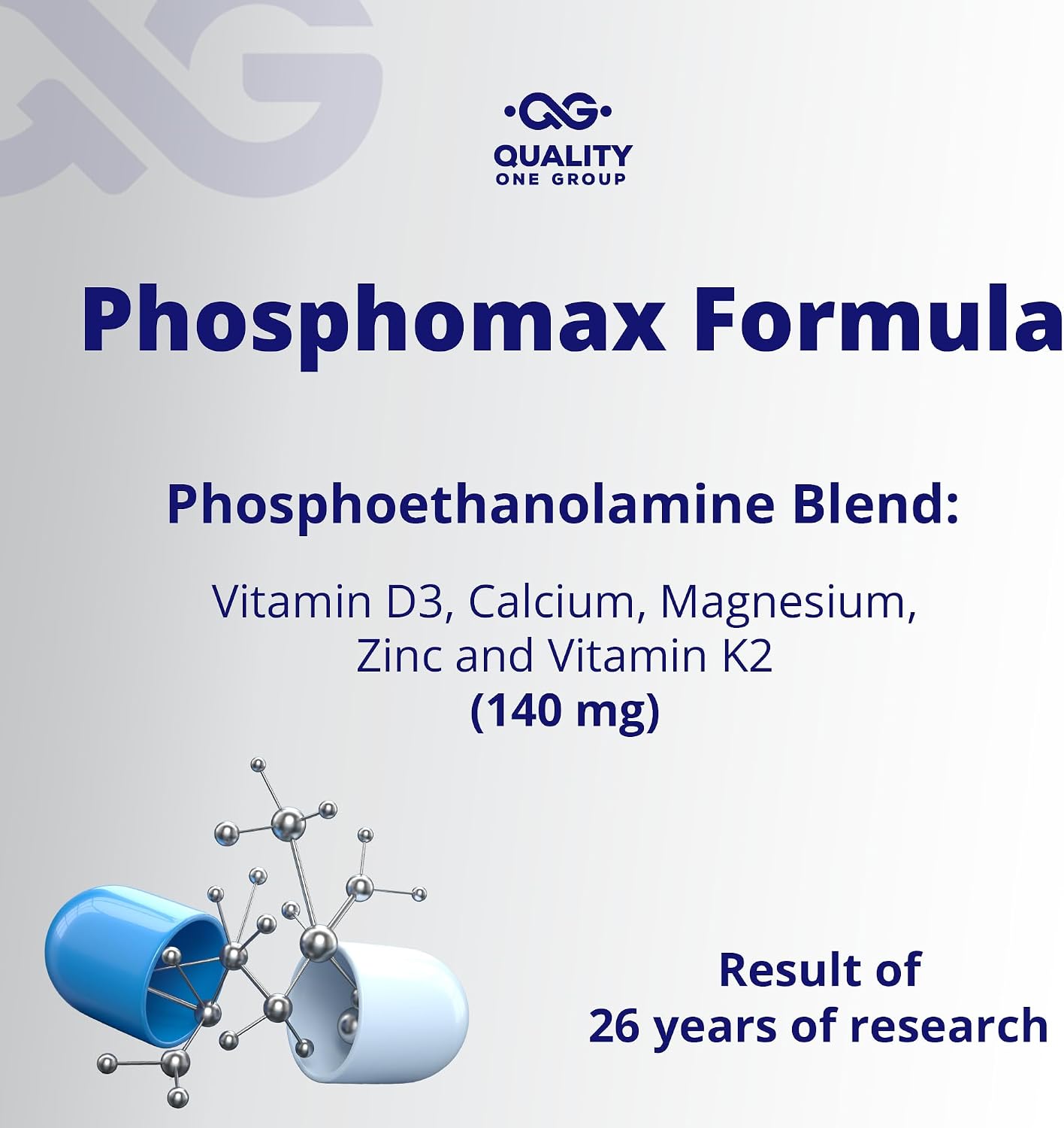 Phosphomax Fosfoetanolamina - Phosphoethanolamine Formula with Vitamin D3 & K2 - görsel 6