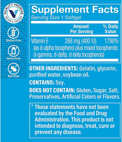 The Vitamin Shoppe Vitamin E 400IU (240 Softgels)