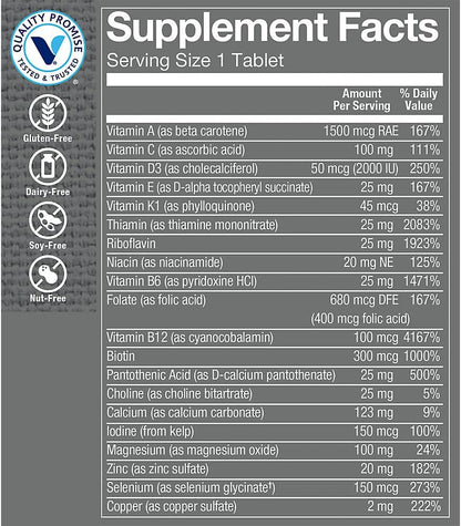 The Vitamin Shoppe One Daily Men's Multivitamin Multimineral, 60 Tablets