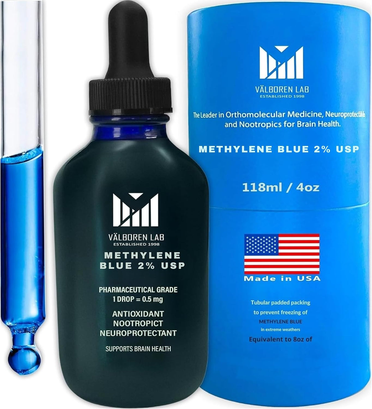 2% Methylene Blue Pharmaceutical Grade – 118ml - görsel 1