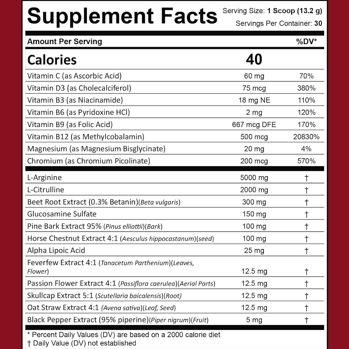 The Blood Flow Power Formula Neuropathy Drink Powder - L-Arginine & Citrulline Supplement - görsel 7