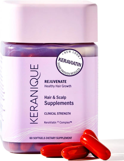 Keranique Hair & Scalp Supplements - Supports Strength and Vitality with Biotin and Keraviatin