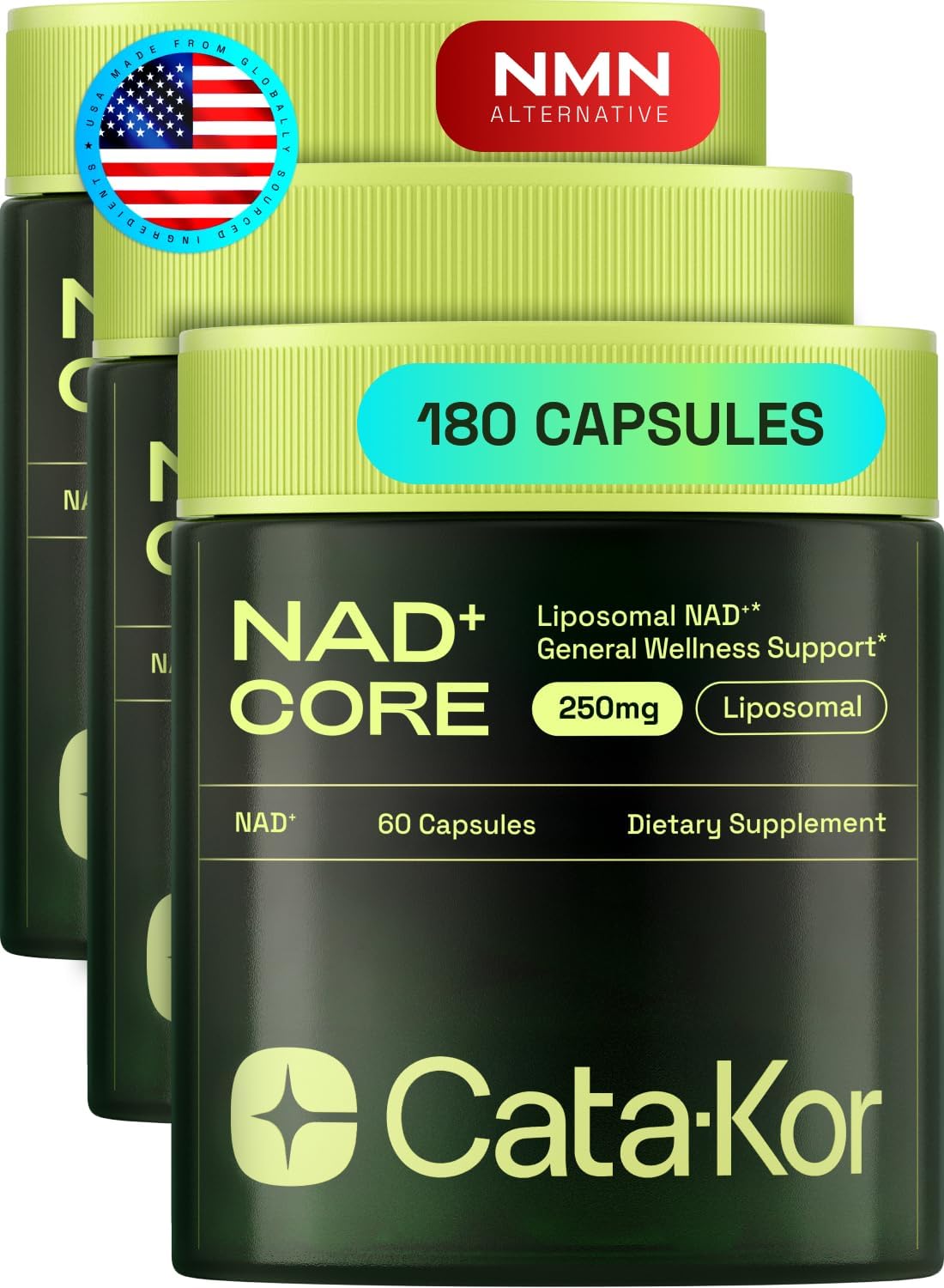 Cata-Kor Liposomal NAD+ Food Supplement – NAD CORE 60-Day Supply (120 Capsules) - görsel 10