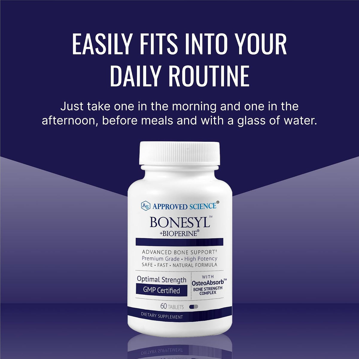 Approved Science Bonesyl - Bone Health Supplement with K2, Magnesium, and BioPerine - 60 Tablets (Vegan) - görsel 6
