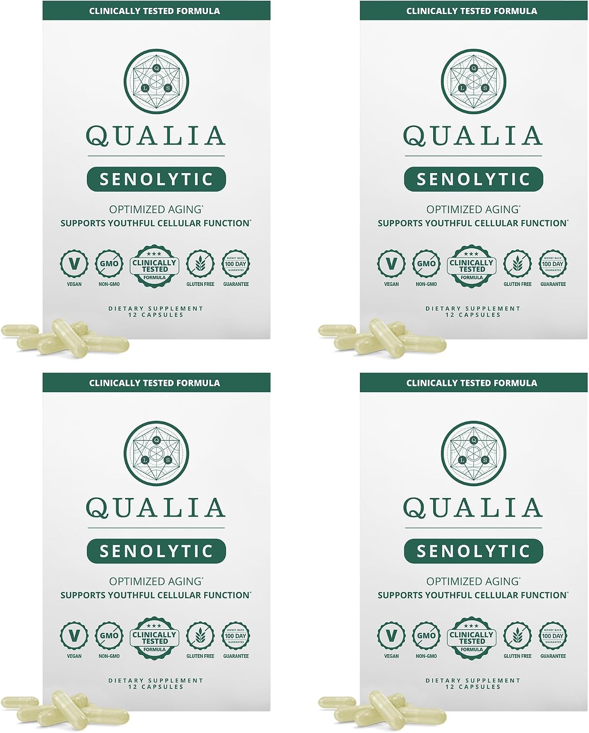 Qualia Senolytic Supplement – Fisetin, Quercetin, Piperlongumin – 1 Month's Supply - görsel 9
