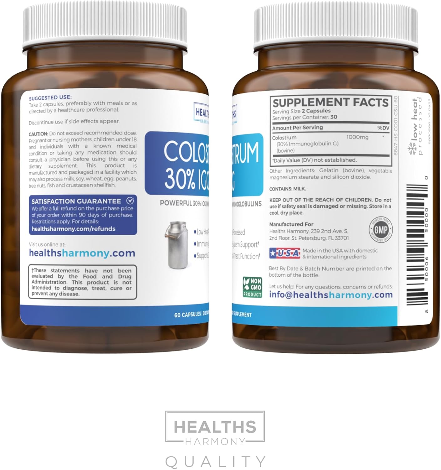 Bovine Colostrum for Women – 1,000 mg per Serving with 30% IgG Immunoglobulins - görsel 8