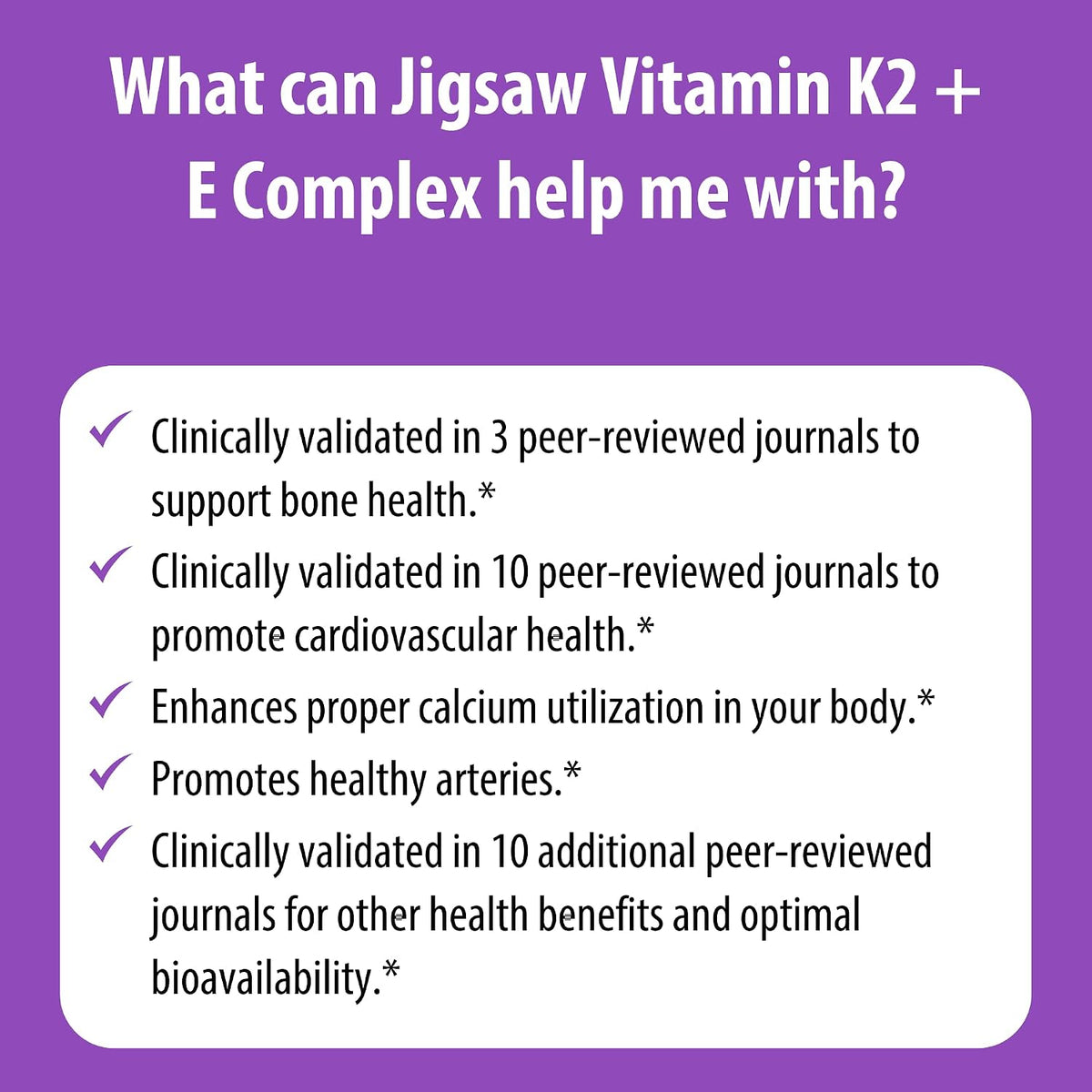 Jigsaw Health Vitamin K2 + E Complex | Bone Health Support | 60 Softgels | 60-Day Supply - görsel 7