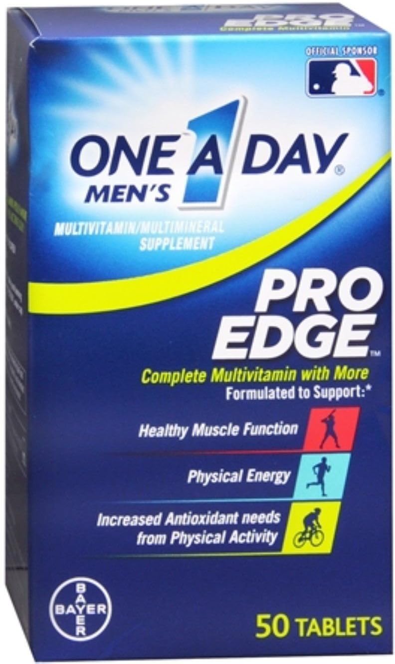 One-A-Day Men's Pro Edge Multivitamin, 50-Tablet Bottle - görsel 1