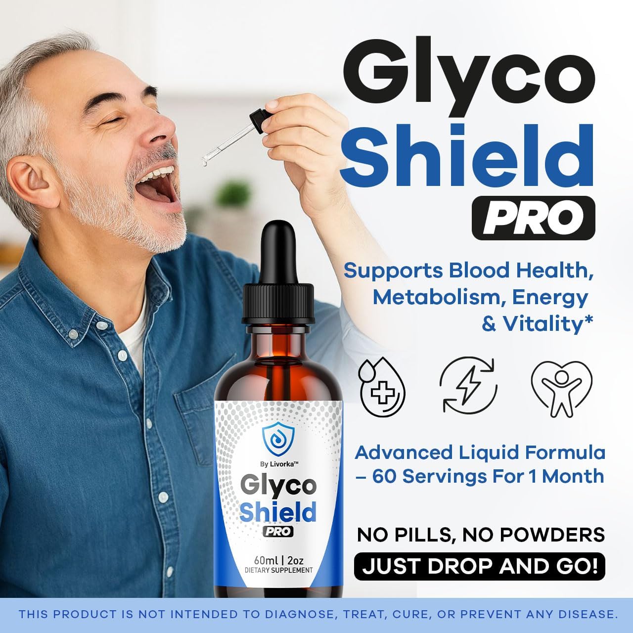 Glyco Shield Drops - Blood Formula Support Supplement, 3-Pack - görsel 2