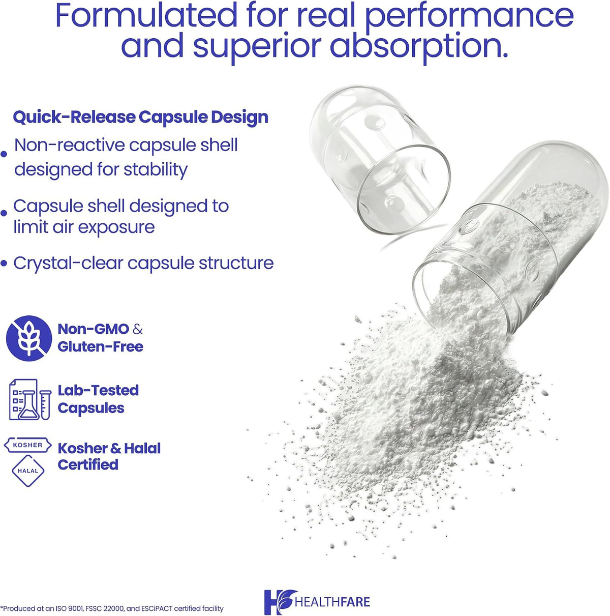 Healthfare Benfotiamine 300mg – 200 Veg Capsules - görsel 4