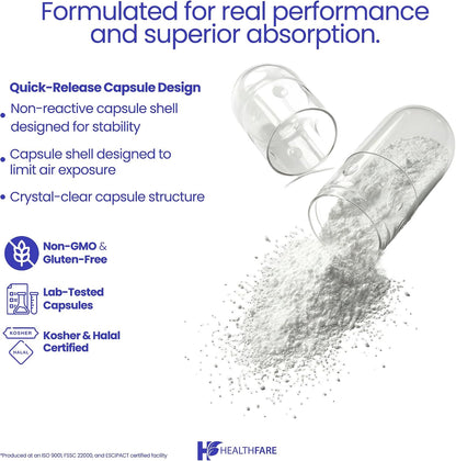 Healthfare Benfotiamine 300mg – 200 Veg Capsules