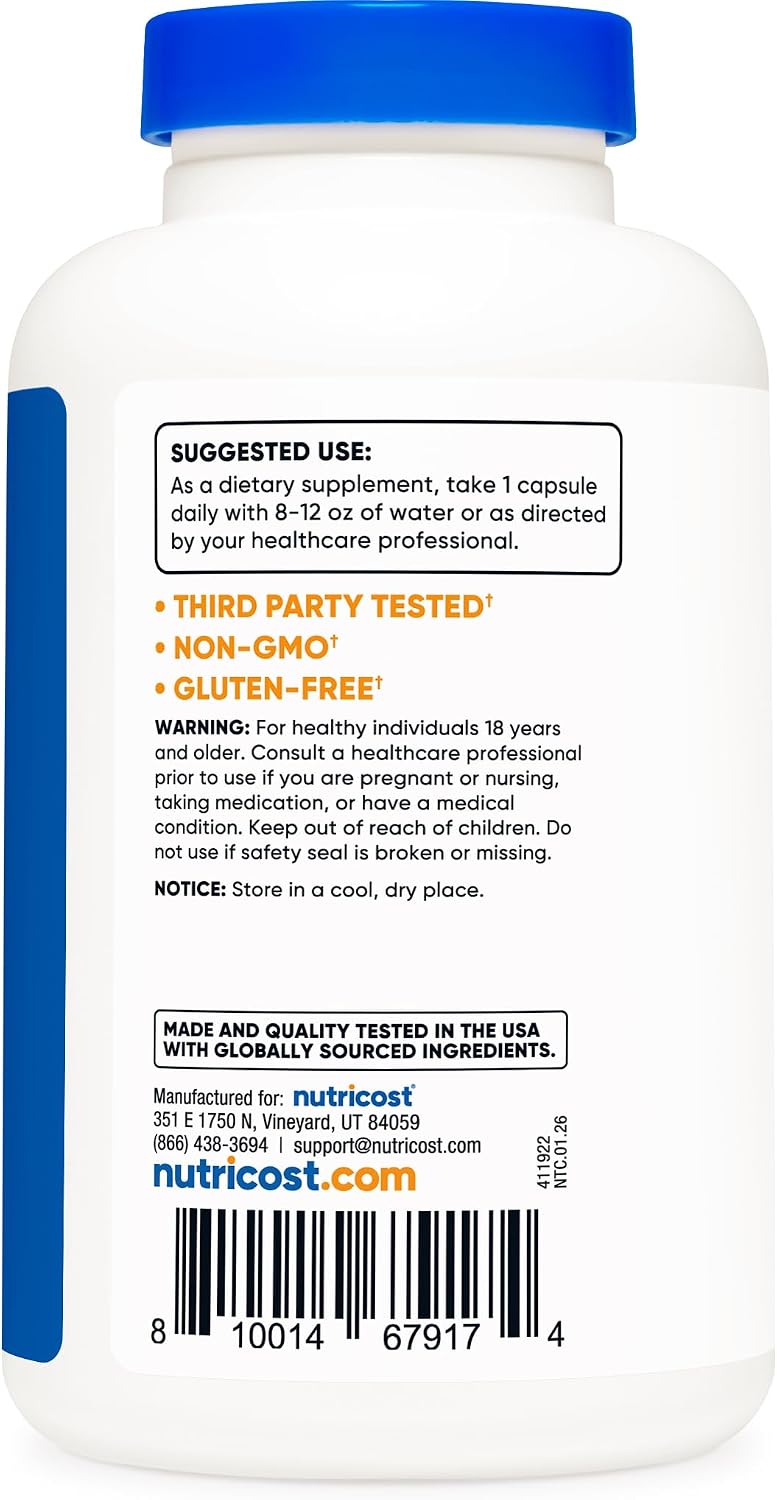 Nutricost Bitter Melon 600mg, 180 Capsules (3 Bottles) - görsel 4