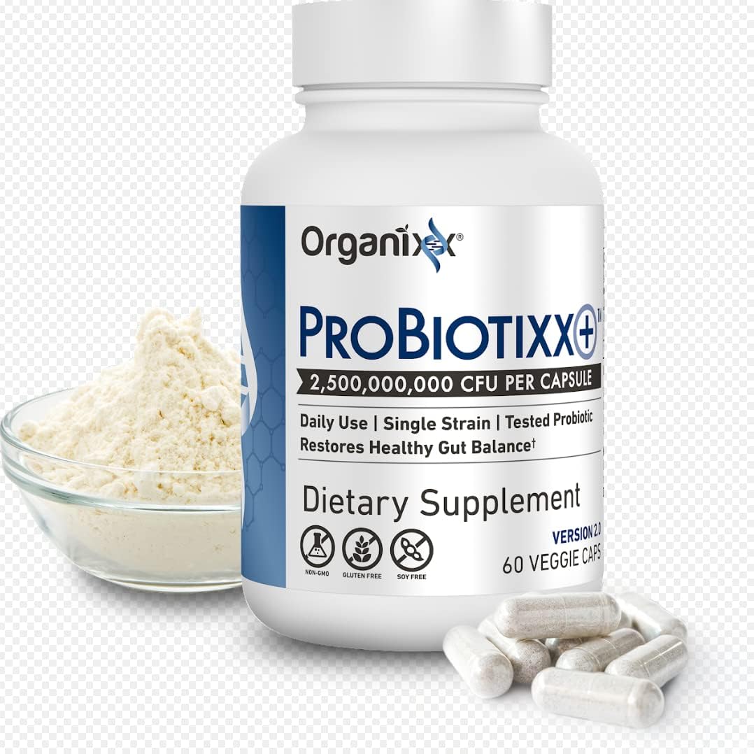 Organixx ProBiotixx+ Probiotic Supplement – Daily Probiotics for Digestive and Immune Health, 2.5 Billion CFU, 60 Vegetarian Capsules - görsel 2