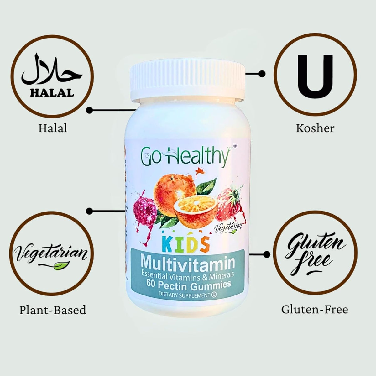 Go Healthy Kids Multivitamin Gummies with Vitamin C, D3 and Zinc – Immune Support for Children 2+ - görsel 7