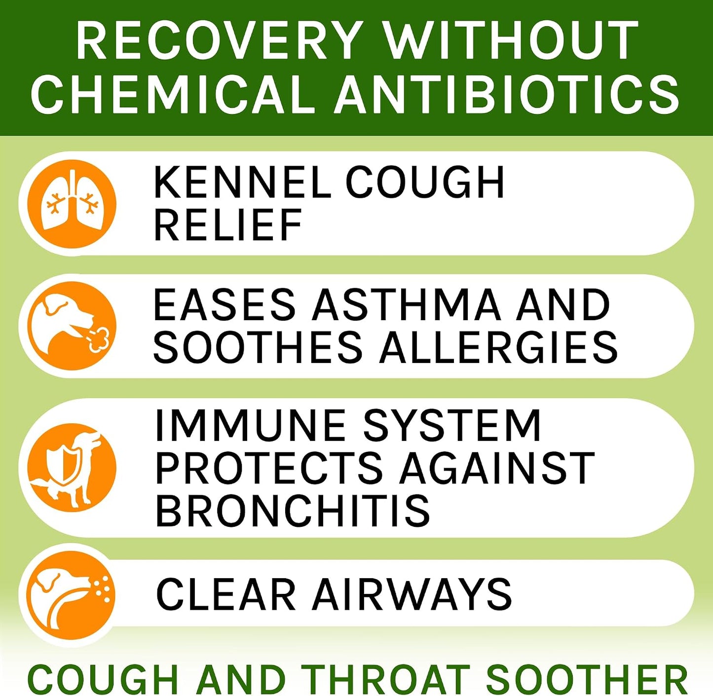 Kennel Cough Treatment for Dogs & Cats - Collapsed Trachea & Cat Asthma Support - Dog Cough Suppressant - Liquid Throat Soother - Dry, Wet & Barky Pet Cough Relief for All Breeds - Made in the USA - 2 Oz (approx. 59 ml) - görsel 2