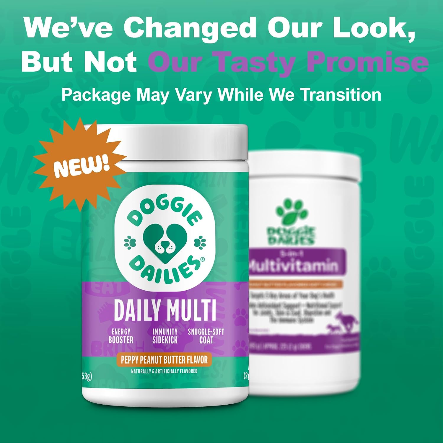Doggie Dailies 5 in 1 Multivitamin for Dogs, Dog Multivitamin for Skin and Coat Health, Joint Health, Improved Digestion, Antioxidants, Support a Healthy Immune System (Peanut Butter) 225 Soft Chews - görsel 2