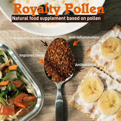 Royalty Pollen Bee Pollen Powder | 100% Pure, Fresh, Natural Raw Bee Pollen