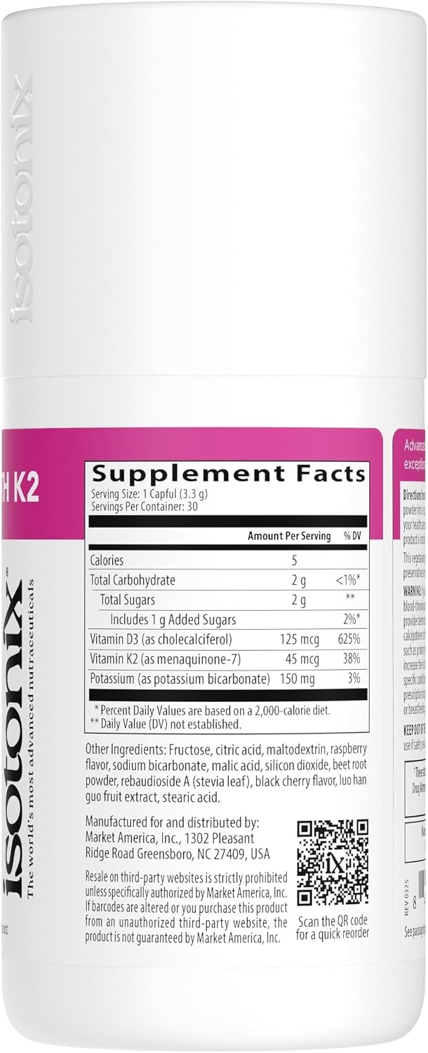 Isotonix Vitamin D with K2 – Isotonic Powder, Supports Calcium Utilisation, Bone Health & Immune Support (30 Servings) - görsel 2
