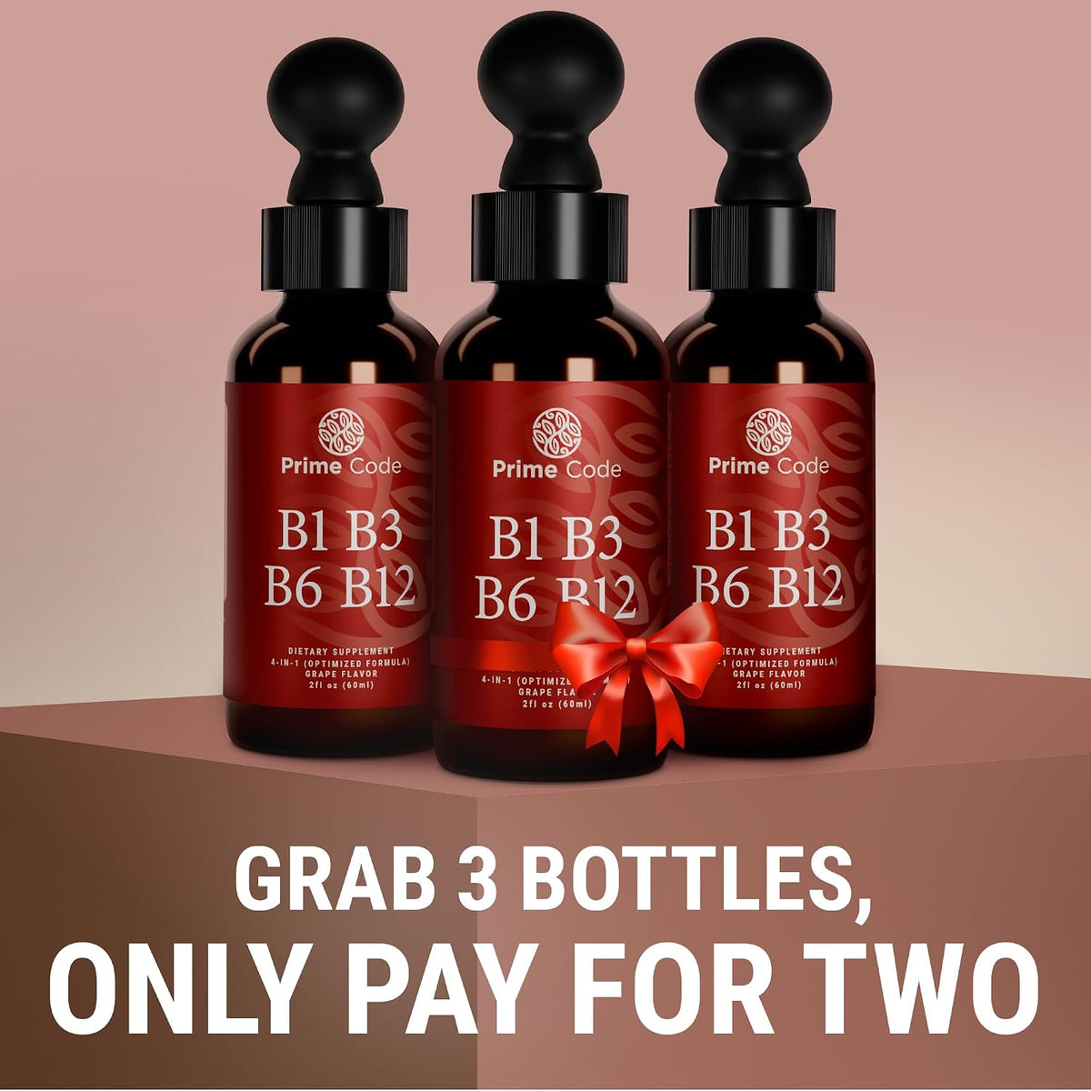 Prime Code Liquid B-Complex Drops with Vitamins B1, B3, B6, B12 - görsel 4