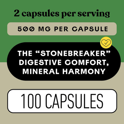 Chanca Piedra Organic Capsules 500mg – Stonebreaker Food Supplement