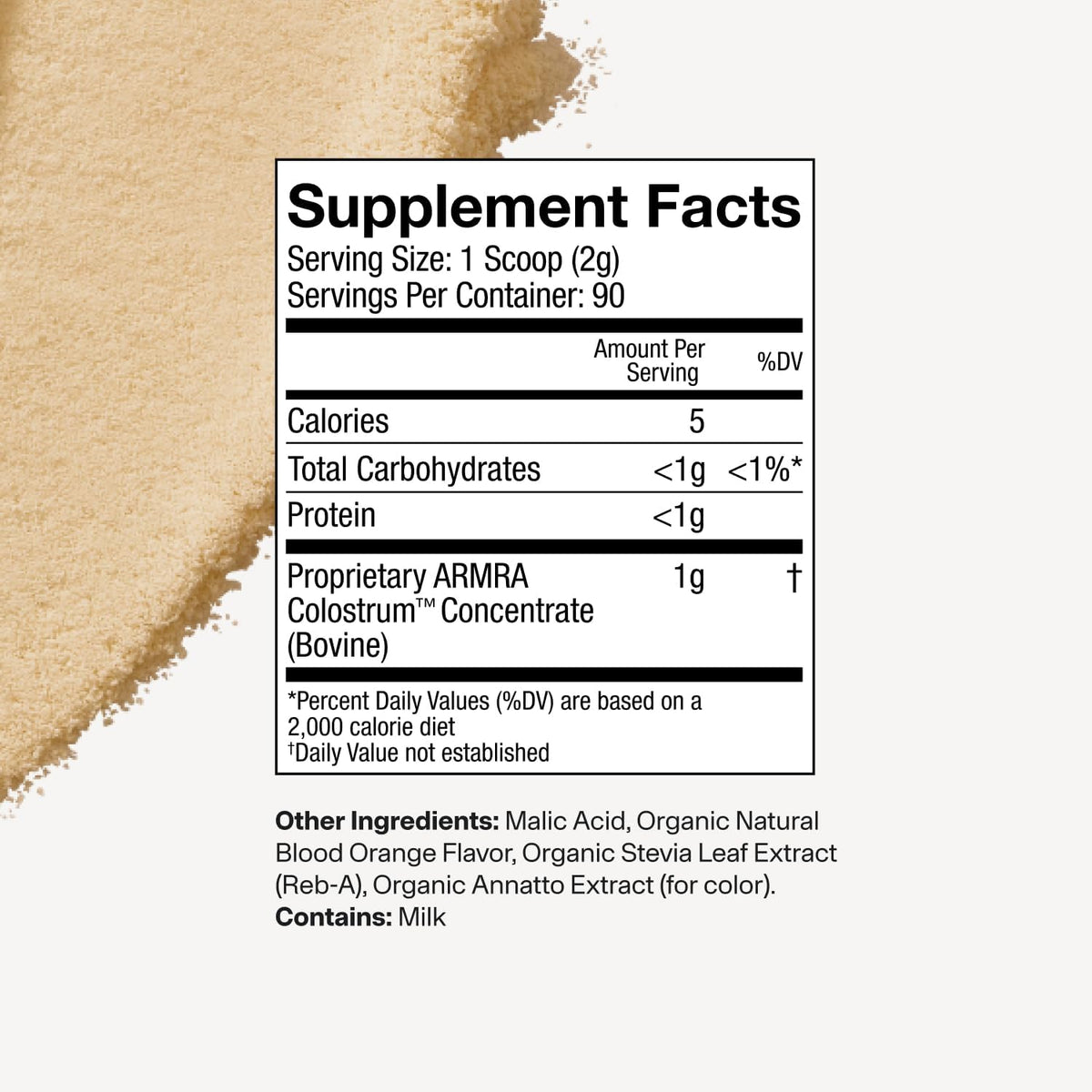 ARMRA Colostrum Powder | Blood Orange | Gut Health & Bloating | Skin & Hair | Immunity | Keto, Gluten-free and Fat-Free | 90 Servings - görsel 8