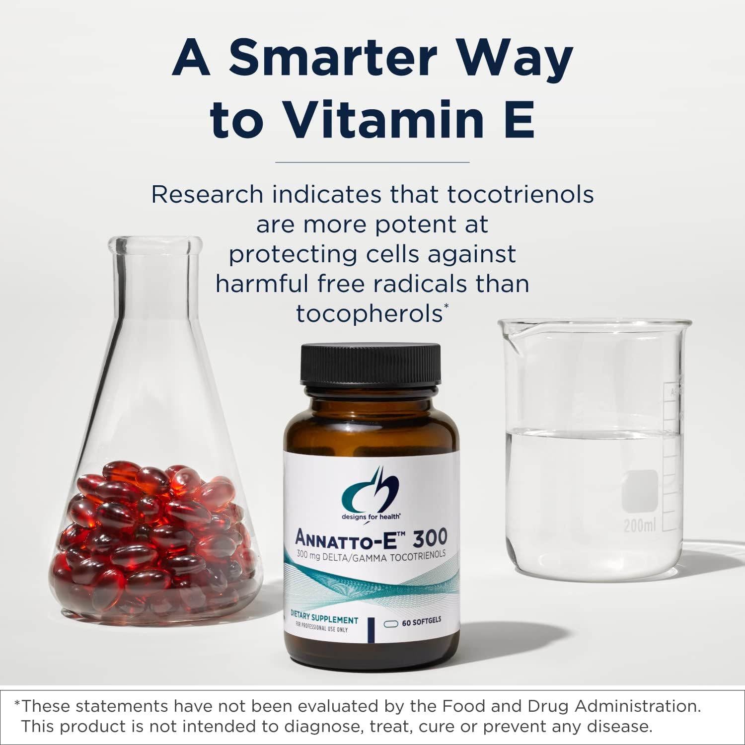 Designs for Health Annatto-E 150 mg Tocotrienols – DeltaGold Vitamin E Complex Food Supplement with Delta and Gamma Tocotrienols – Antioxidant Support – Non-GM (30 Softgels) - görsel 4