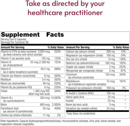 Bariatric Advantage Multi Formula Without Iron – High Potency Daily Multivitamin for Bariatric Surgery Patients – 540 Capsules