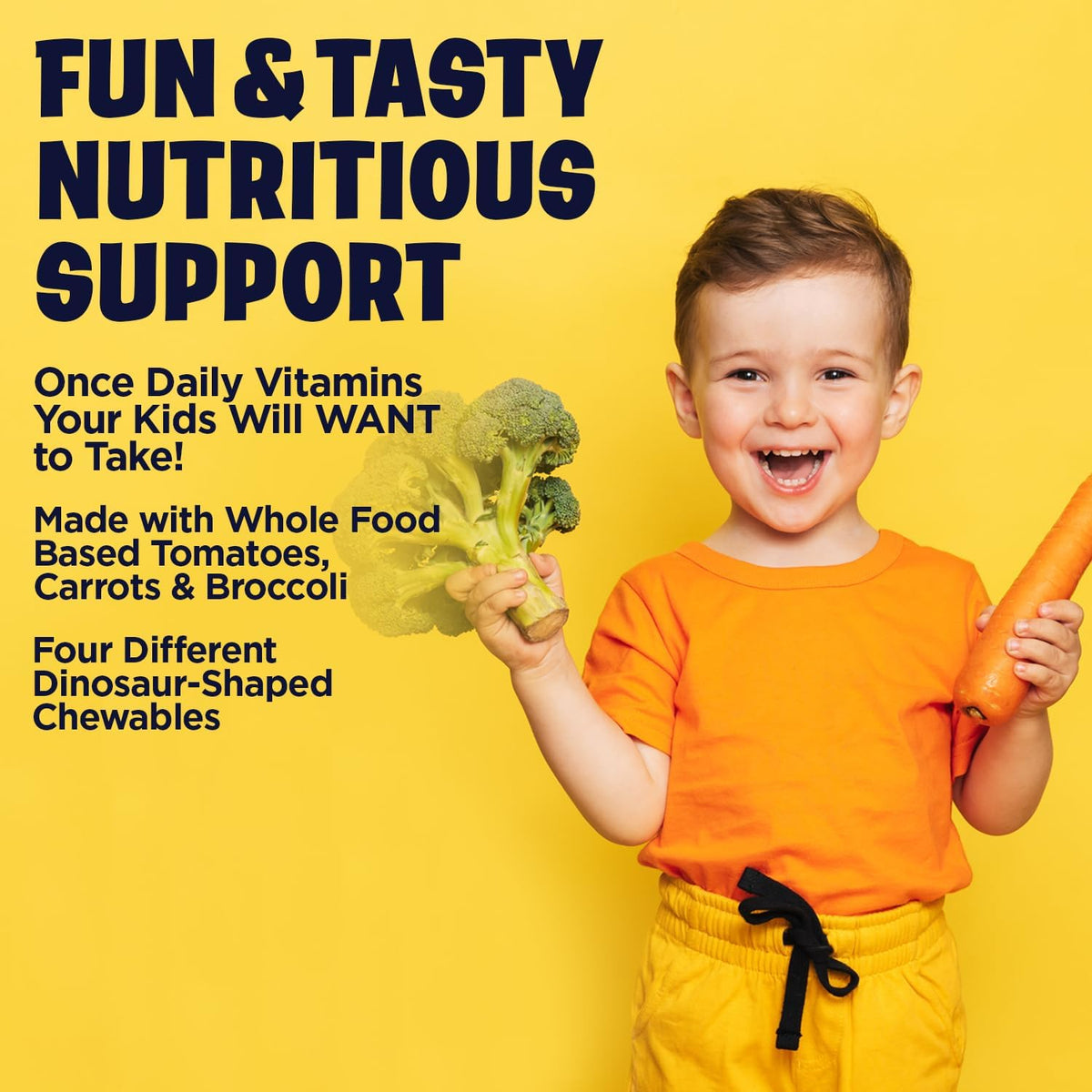 KAL MultiSaurus Kids Complete Multivitamin - Daily Multivitamin with Iron, Mixed Berry Flavour, 90 Chewables - görsel 3