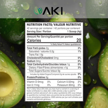 AKI Avocado Superfood Powder (170g) – Nutrient‑Rich, Vegan & Non‑GMO