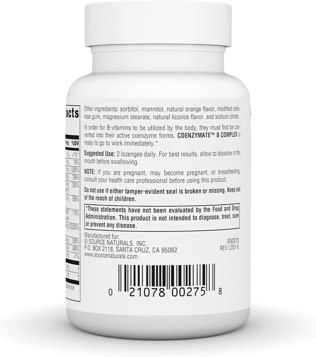 Source Naturals Coenzymate B Complex, 60 Orange Flavoured Lozenges - görsel 4
