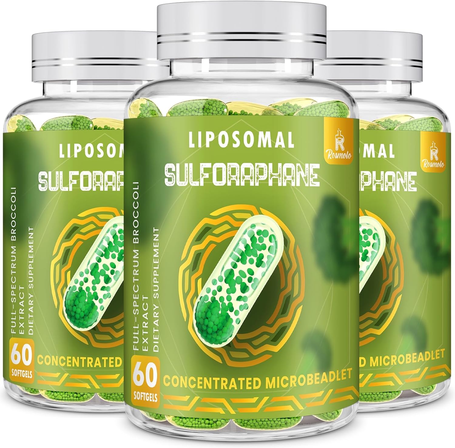 800 mg Liposomal Sulforaphane – Dual-Delivery for Enhanced Absorption – Full-Spectrum Broccoli Extract – Antioxidant Support – 120 Softgels - görsel 8