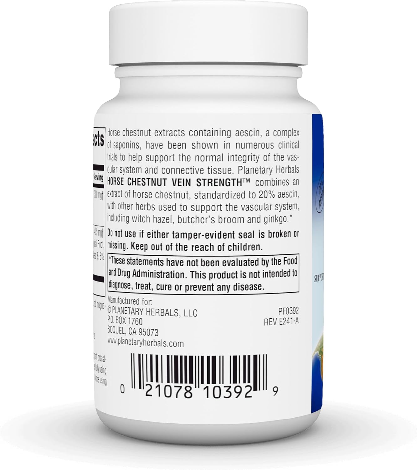 Planetary Herbals Horse Chestnut Vein Strength, 705 mg - 42 Tablets - görsel 4