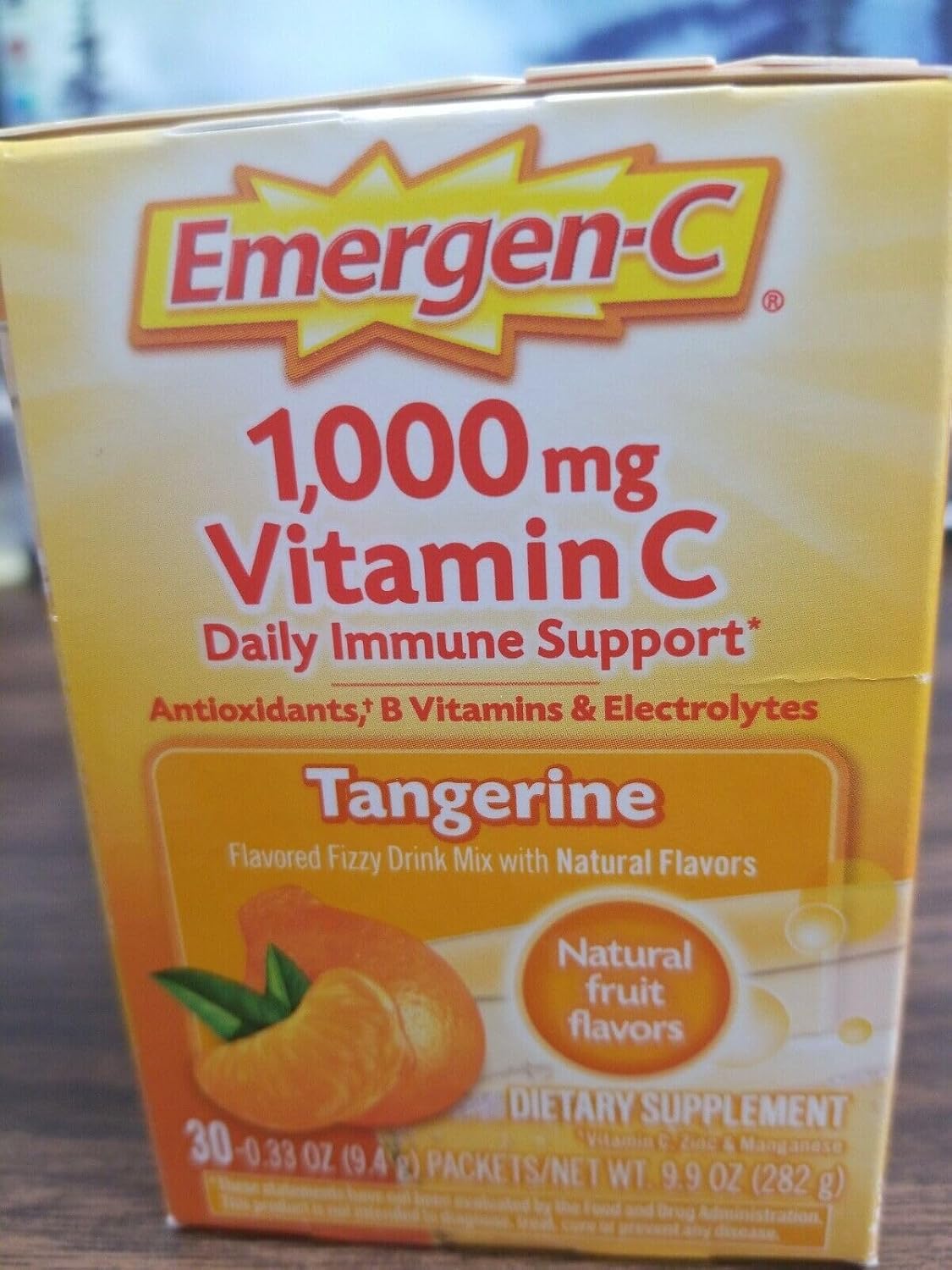 Emergen-C Vitamin C Tangerine Flavoured Drink Mix, 30 Packets - görsel 4