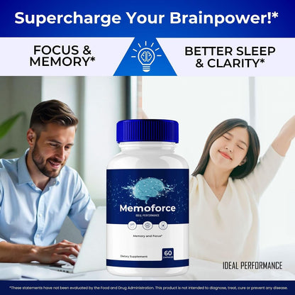Memoforce Advanced Formula Brain Health Support Capsules (3 Pack)