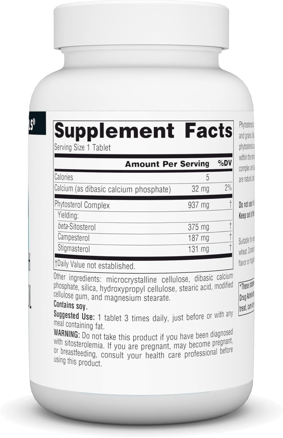 Source Naturals Mega Strength Beta Sitosterol 375mg – 60 Tablets - görsel 2