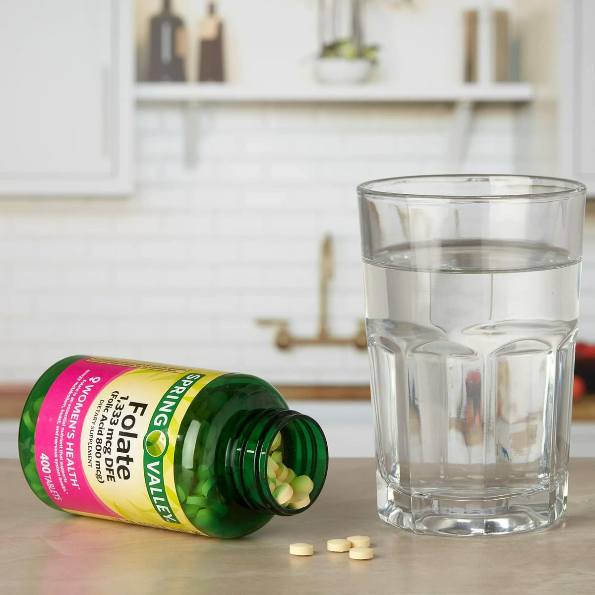 Folate 1,333 mcg DFE Food Supplement, 400 Tablets + Ebook Bundle - görsel 5